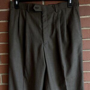 Lauren Ralph Lauren Dress Pants Mens 34x30 Brown Pleated Business Professional